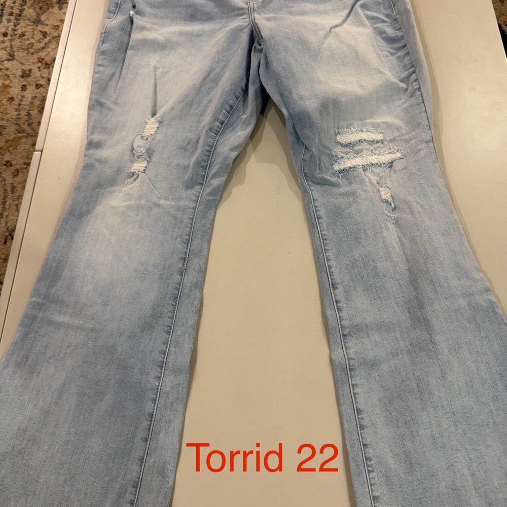 Torrid Light Blue Boot Cut Jeans